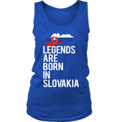 Slovakia Gift-Legends are born in Slovakia-Women tank top, Racerback, Men Tank top, Nationality gift, Country tank top