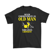 Crossfit Gift,Never underestimate an old man who loves crossfit,Grandpa tee, Unisex T-shirt, Grandfather gift, Grandfather t-shirt