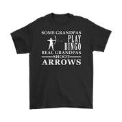 Archery Gift, Some Grandpas play bingo, Real Grandpas Archery, Grandpa tee, Unisex T-shirt, Grandfather gift, Grandfather t-shirt