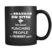 Brazilian Jiu Jitsu punching people is frowned upon