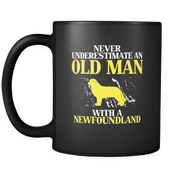 Never underestimate an old man with a Newfoundland