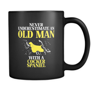 Never underestimate an old man with a Cocker spaniel