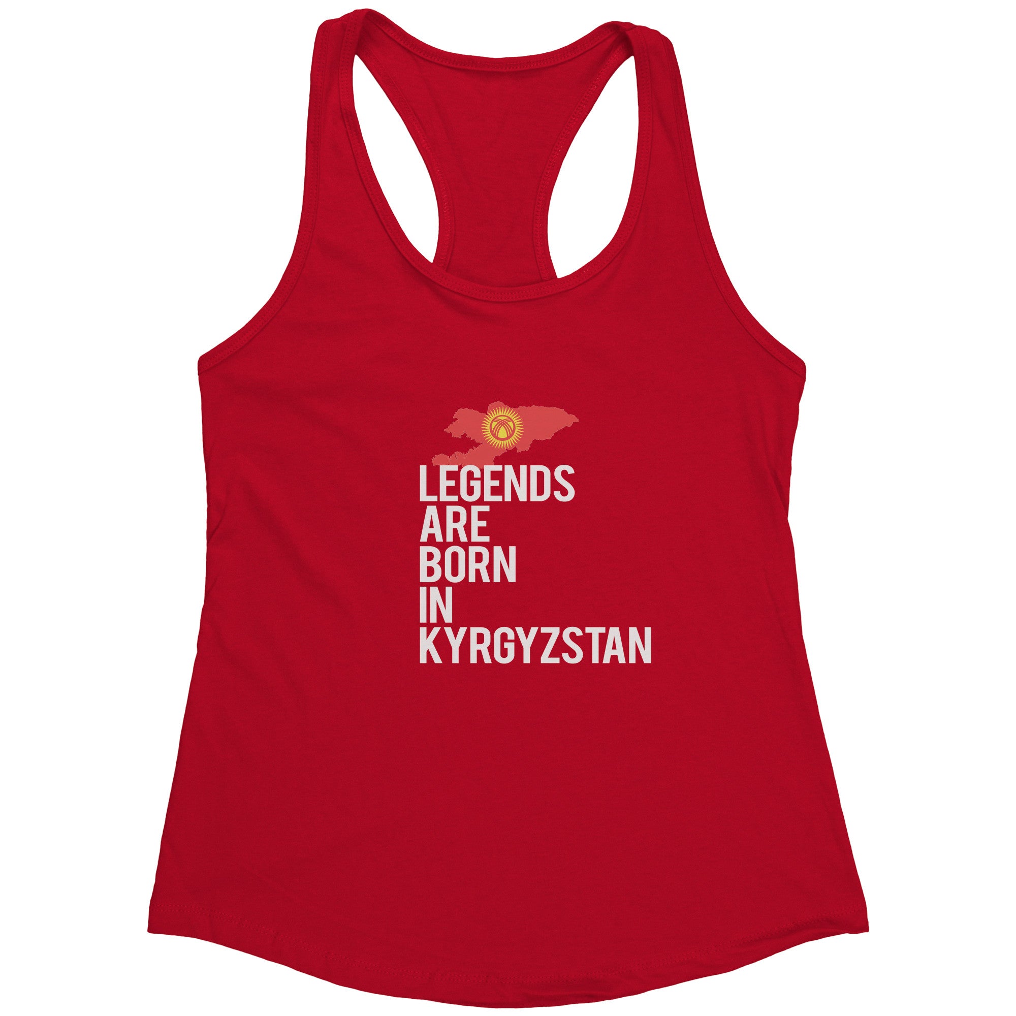 Legends are born in Kyrgyzstan Racerback