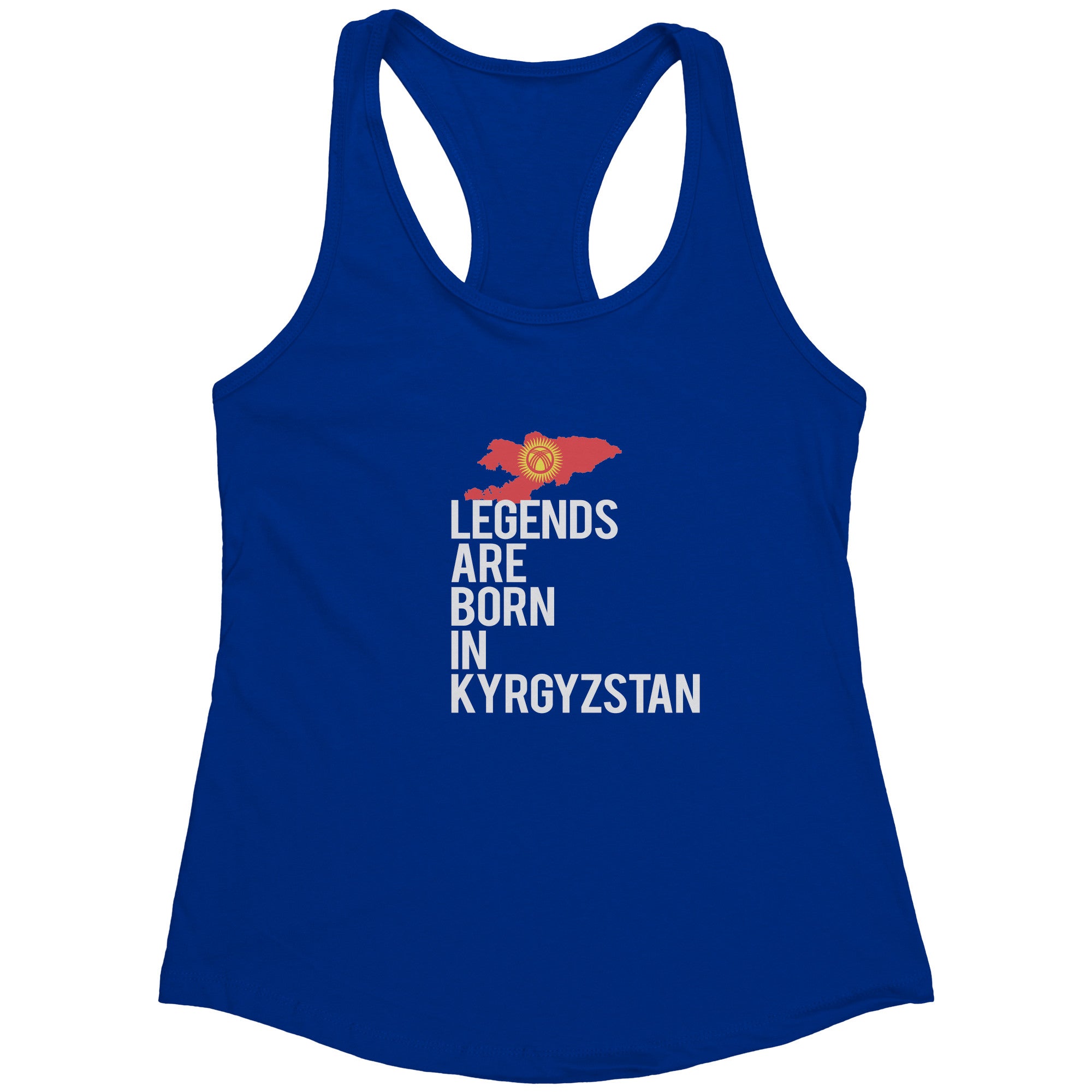 Legends are born in Kyrgyzstan Racerback