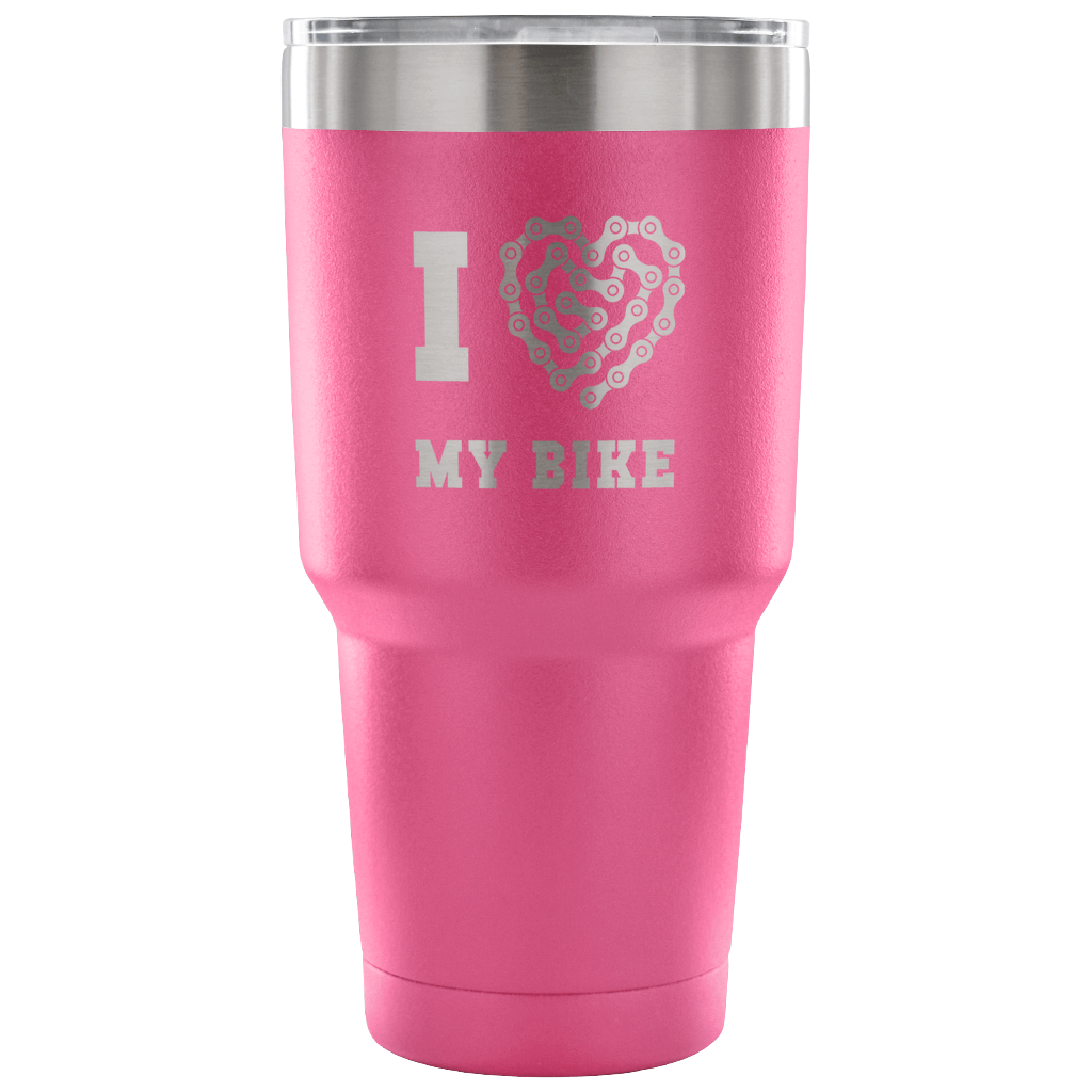 I love my bike Tumbler 30oz