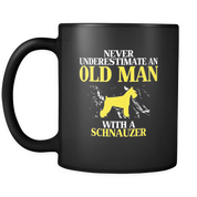 Old man with a Schnauzer