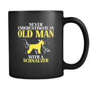 Old man with a Schnauzer
