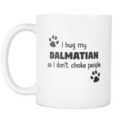 I hug my dalmatian