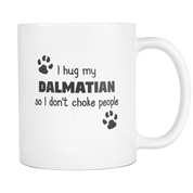 I hug my dalmatian