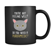 You're not feeling well Do you need a purramedic