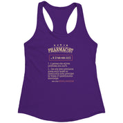 Pharmacist Racerback Tank