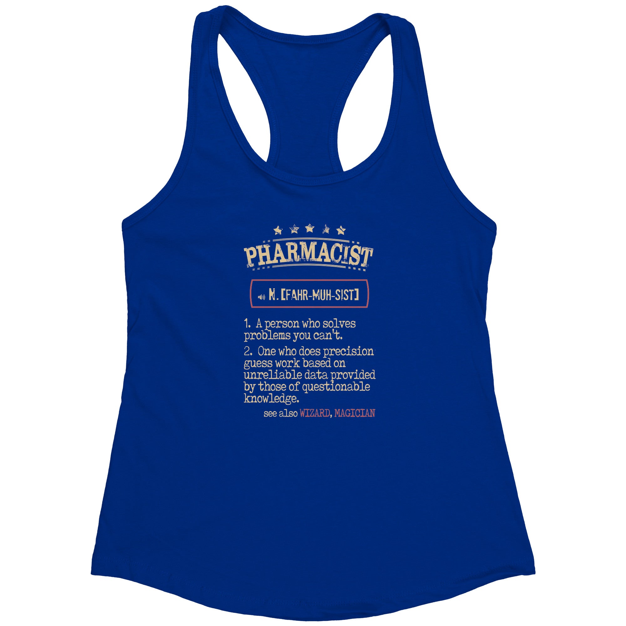 Pharmacist Racerback Tank