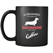 All this Dad needs is his Dachshund and a cup of coffee