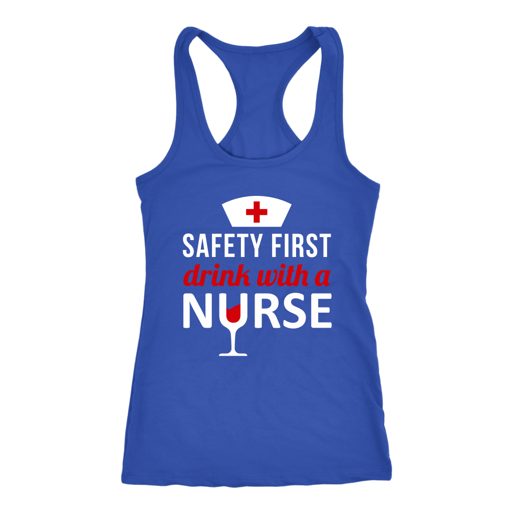 Safety First drink with a nurse
