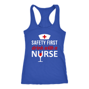 Safety First drink with a nurse