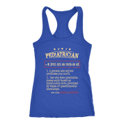 Pediatrician, Womans tank top, Racerback, Mens Tank top, Profession, Colleague gift, Coworker present, Pediatrician Gift