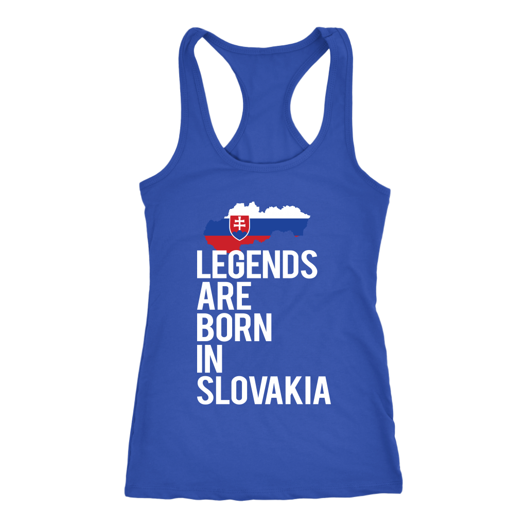 Slovakia Gift-Legends are born in Slovakia-Women tank top, Racerback, Men Tank top, Nationality gift, Country tank top