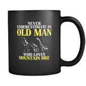 Old man who loves Mountain Bike