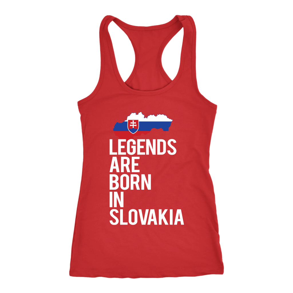 Slovakia Gift-Legends are born in Slovakia-Women tank top, Racerback, Men Tank top, Nationality gift, Country tank top