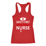 Safety First drink with a nurse