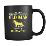 Never underestimate an old man with a Bullmastiff