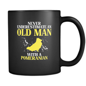 Never underestimate an old man with a Pomeranian
