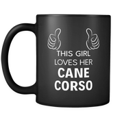 This girl loves her cane corso