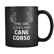 This girl loves her cane corso