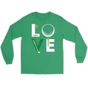 Golf Love Gift, Unisex Longsleeve, Hoodie, Crewneck long sleeve, Sweatshirt, Jersey