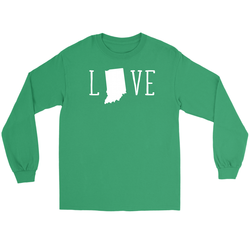 Indiana Love Gift, Unisex Longsleeve