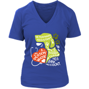 Veterinary Assistant Heart is bigger than his bank account Gift, Woman's tee, Unisex T-shirt, V-neck, Summer Apparel
