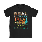 Vet Nurse Real nurses treat more than one species Gift, Woman's tee, Unisex T-shirt, V-neck, Summer Apparel