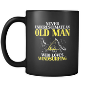Old man who loves Windsurfing