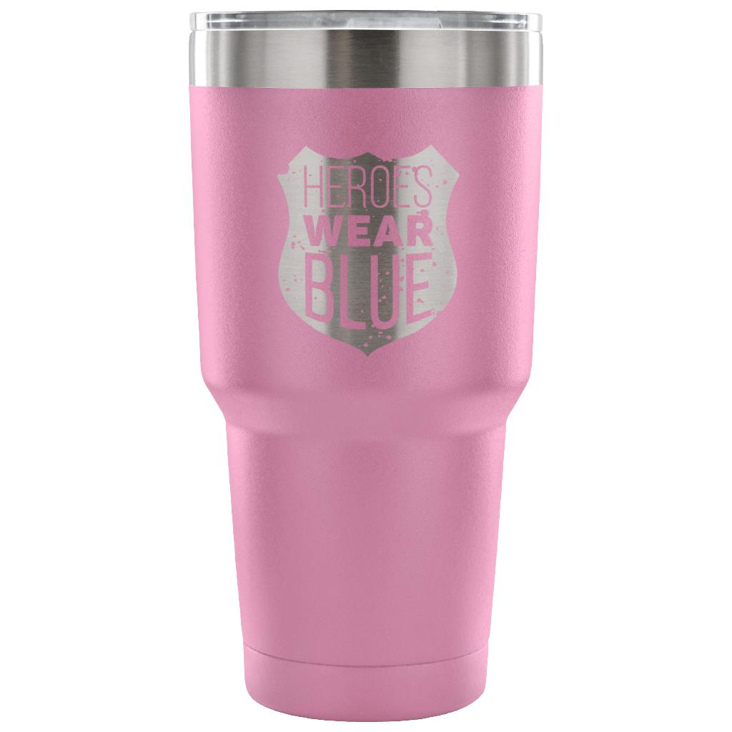 Heroes wear blue Tumbler 30oz