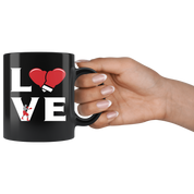 Boxing LOVE Boxing Gift, Christmas, Birthday Present for Boxing enthusiast Black Mug