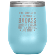Real Estate Agent Gift, Real Estate Agent badass, Vacuum Tumbler, Travel mug, Coffee Tumbler, Present for Real Estate Agent Colleague