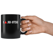 Mug Brazilian Jiu Jitsu BJJ - I triangle Jiu-Jitsu mug - BJJ Coffee Cup BJJ Coffee Mug (11oz) Black