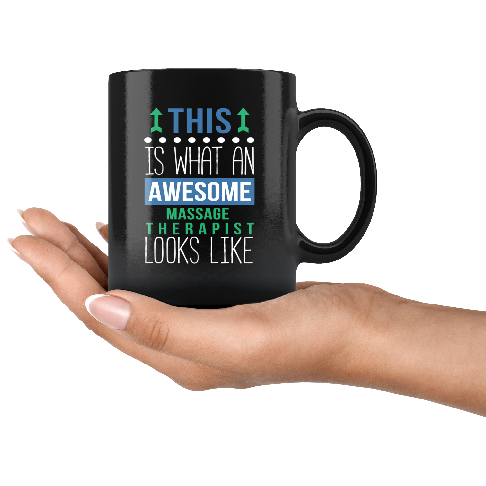 Mug Massage therapist mug - Awesome Massage therapist looks like mug -Massage therapist coffee mug Massage therapist coffee cup (11oz) Black