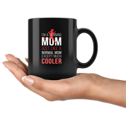 Mug Running Running Gifts - I'm a running mom just like a normal mom except much cooler mug - Gifts Runners Running Coffee Mug Black (11oz)