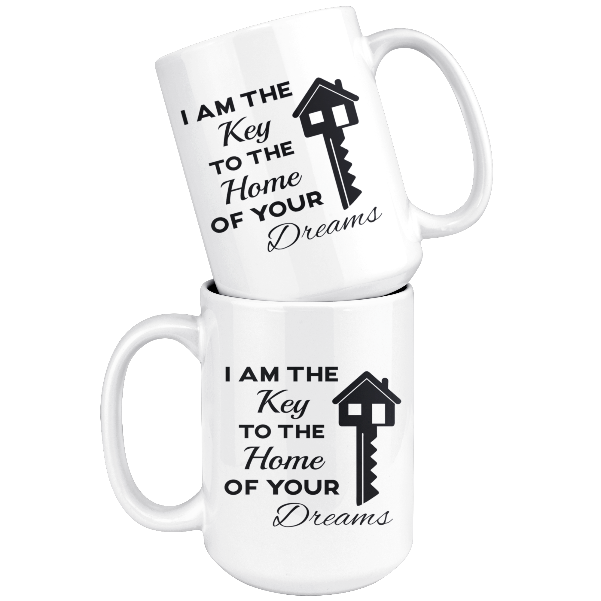 Real Estate, Real Estate Agent-I Am The Key-Birthday Present, Christmas Gift, White Mug 15oz