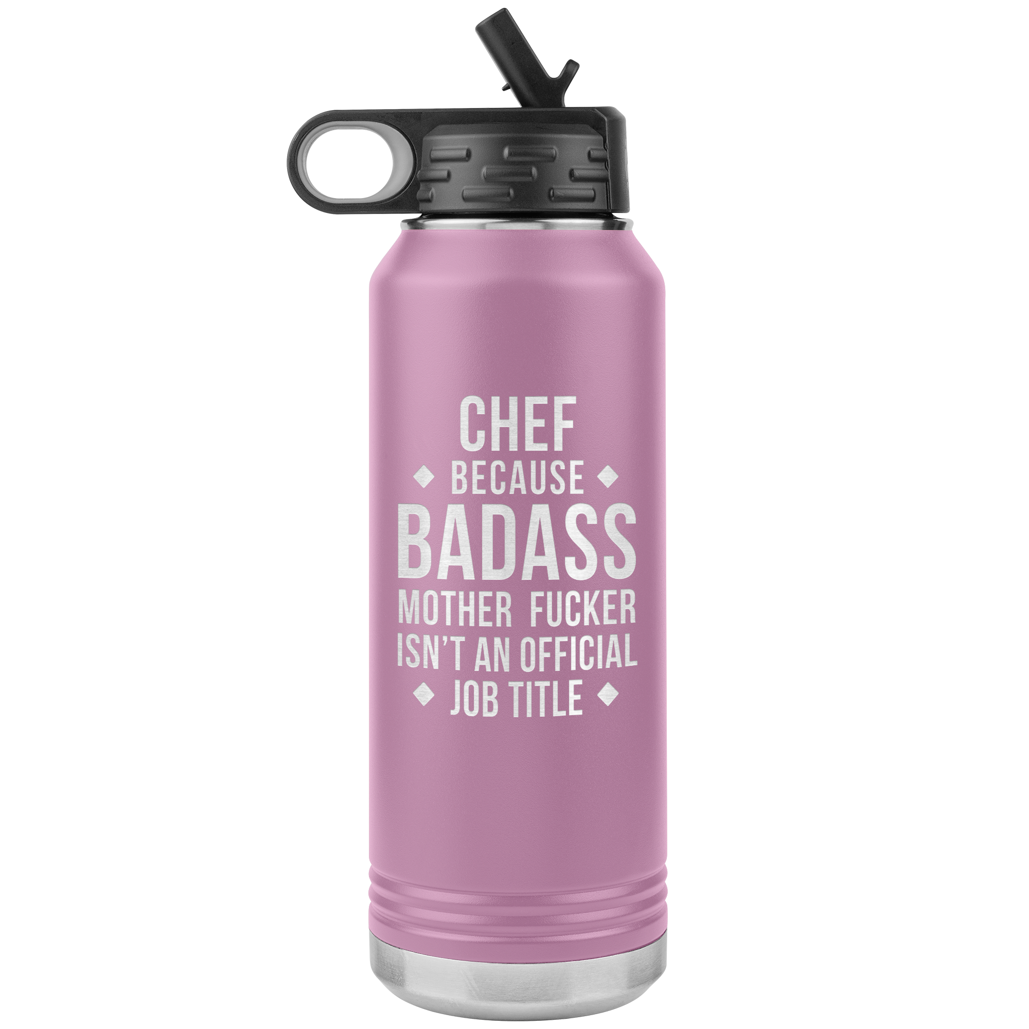 Chef Gift Badass 32oz Water Bottle