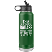 Chef Gift Badass 32oz Water Bottle