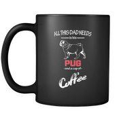 All this Dad needs is his Pug and a cup of coffee