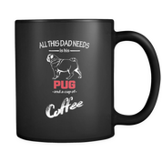 All this Dad needs is his Pug and a cup of coffee