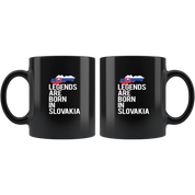 Black mug for people born in Slovakia, Gift for Coffee or Tea lover, Christmas gift for person born in Slovakia