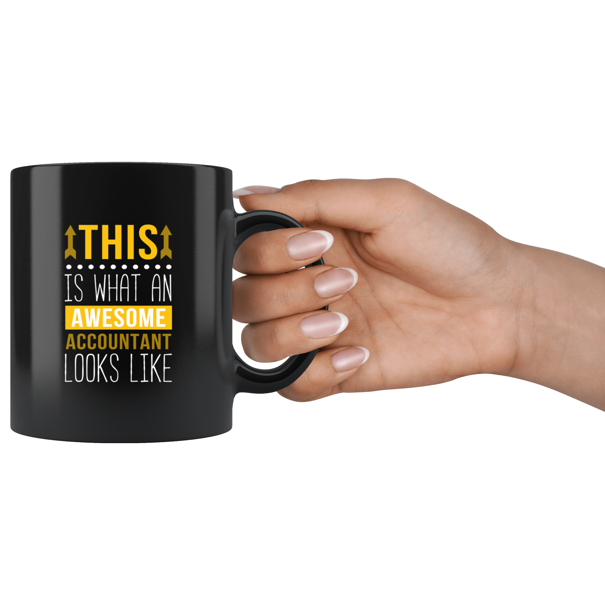 Accountant mug - This is what an awesome accountant looks like mug - accountant gifts, accounting mug, accounting mugs (11oz) Black
