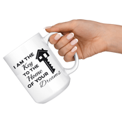 Real Estate, Real Estate Agent-I Am The Key-Birthday Present, Christmas Gift, White Mug 15oz