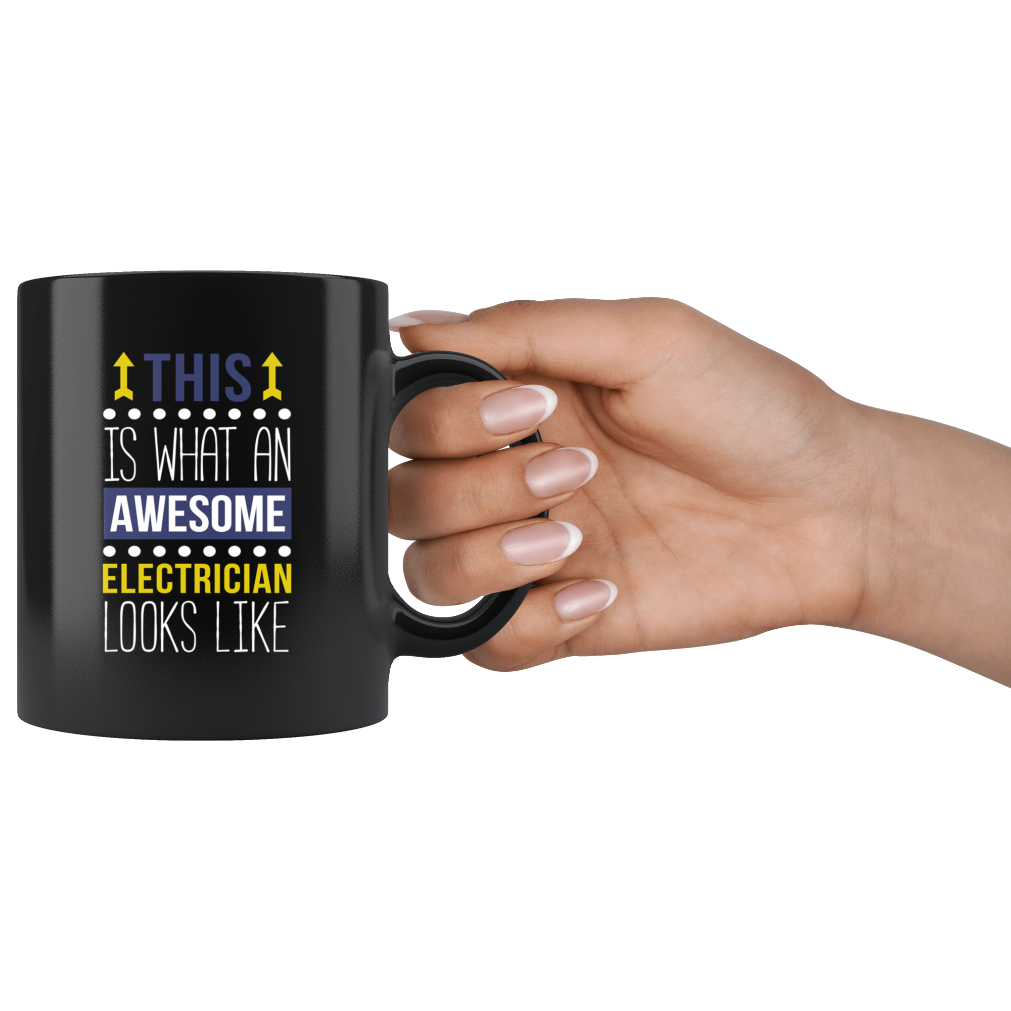 Mug Electrician gifts Electrician mug - Awesome Electrician looks like mug - Electrician coffee mug Electrician coffee cup (11oz) Black