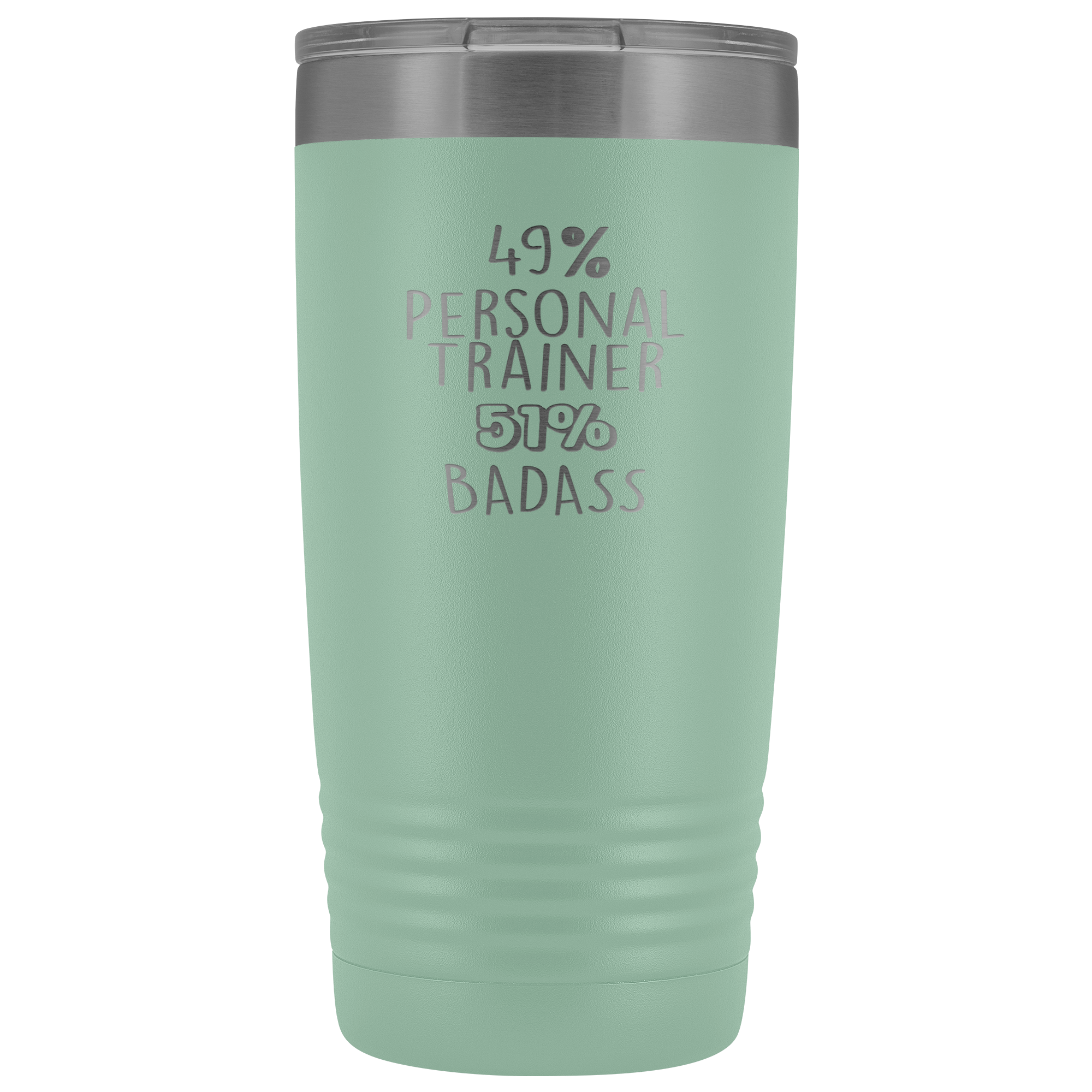 Personal Trainer Gift, 49% Personal Trainer, Badass, 20oz Tumbler, Travel mug, Coffee Tumbler, Present for Personal Trainer Colleague
