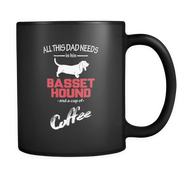 All this Dad needs is his Basset hound and a cup of coffee